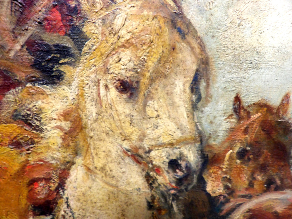 Huile sur Toile "Dans les Marais de la Petite Camargue" 1922 - Henri Émilien ROUSSEAU 1875-1933-photo-4