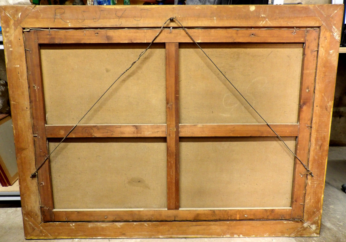 Huile sur Toile "Dans les Marais de la Petite Camargue" 1922 - Henri Émilien ROUSSEAU 1875-1933-photo-8