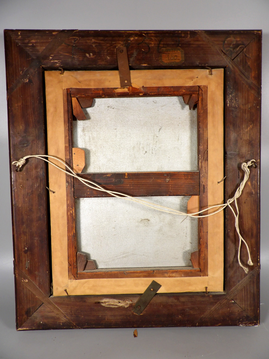 Huile sur Toile - Portrait de Profil en Clair Obscur - Jean-Jacques HENNER (1829-1905)-photo-4
