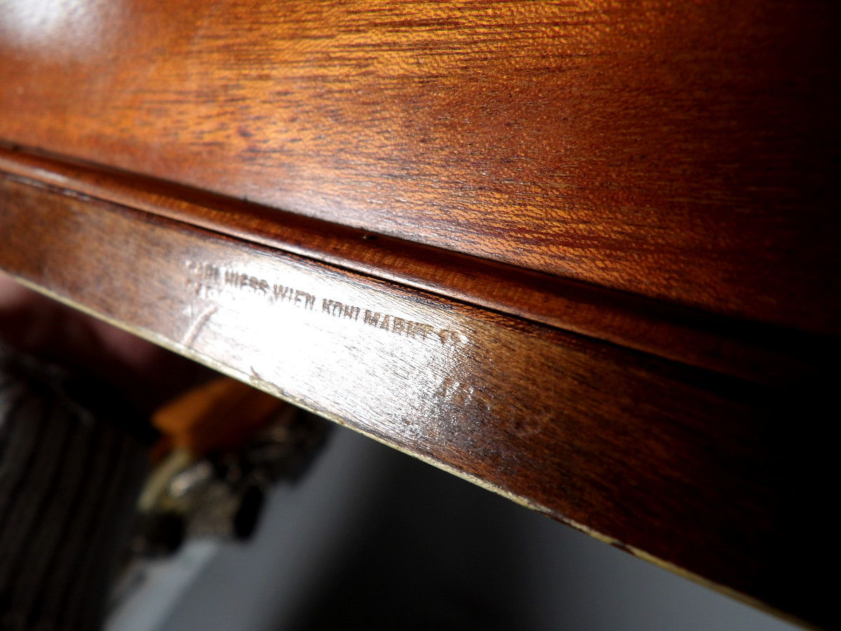 Marquetry And Gilt Bronze Letter Box For Carl Hiess - Vienna (austria)-photo-8