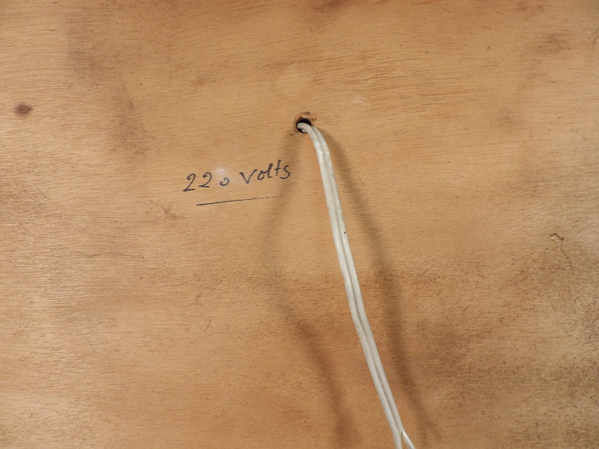 Applique Murale Rétroéclairée en Verre et Plomb coulé 65 x 65 cm - Par Enri DARGENCE - 1970-photo-8