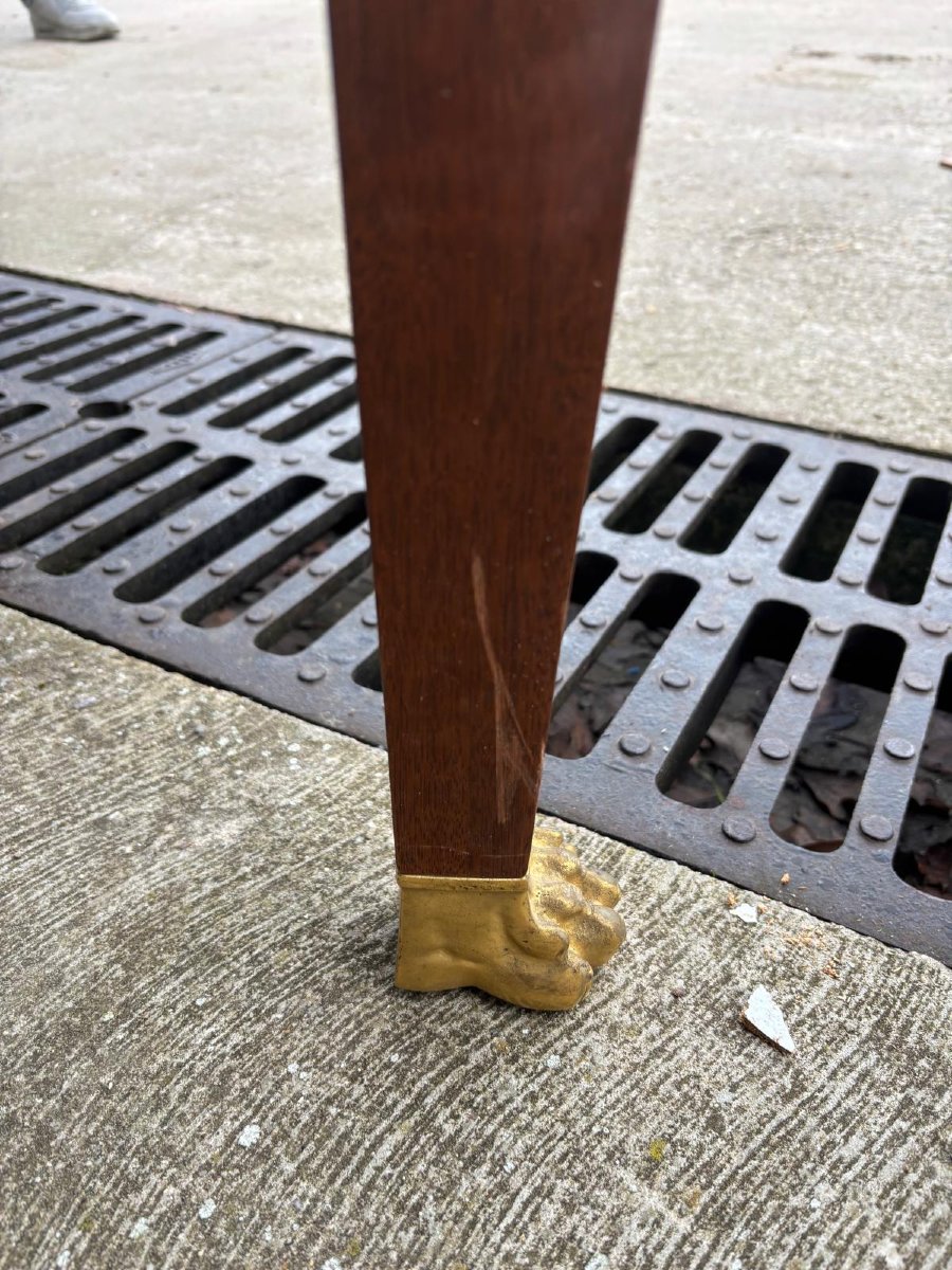 Bureau de style Empire bronze dorée -photo-1