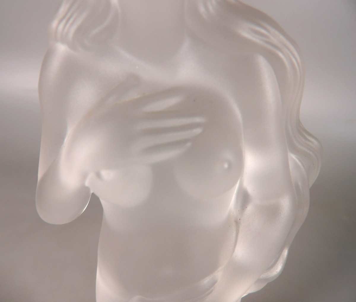 Femme Nue en Cristal Dépoli de Style Art Déco - CRISTALLERIE DE SÈVRES-photo-5