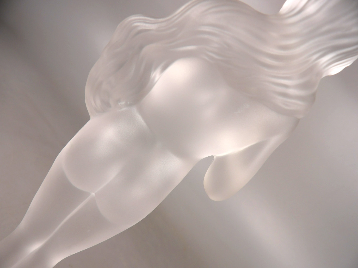 Femme Nue en Cristal Dépoli de Style Art Déco - CRISTALLERIE DE SÈVRES-photo-6