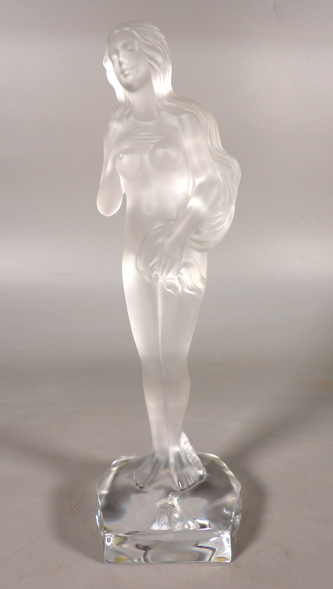 Femme Nue en Cristal Dépoli de Style Art Déco - CRISTALLERIE DE SÈVRES