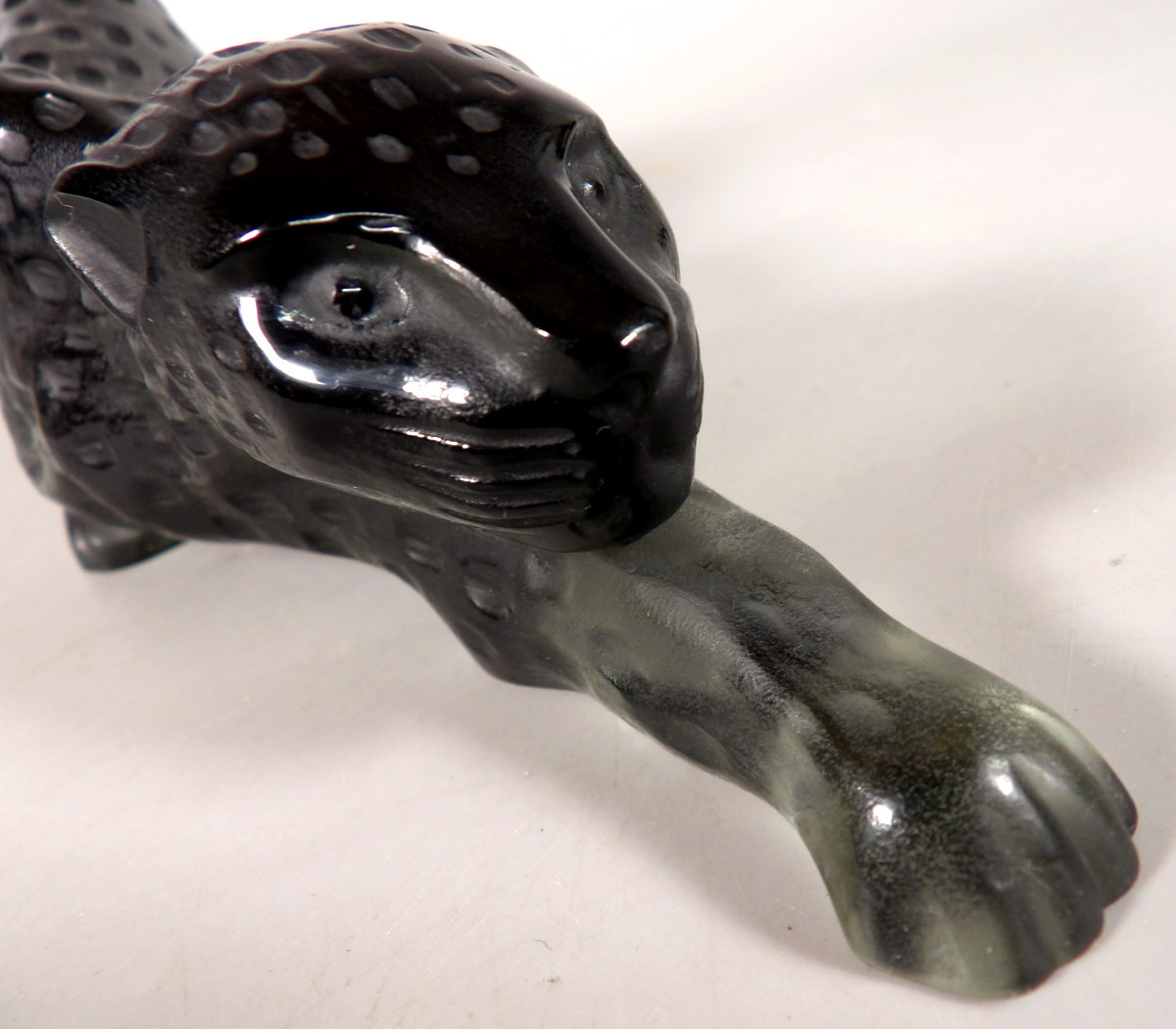 Sculpture de Panthère en Cristal - Grand Modèle "Zeila" - Par LALIQUE FRANCE-photo-4