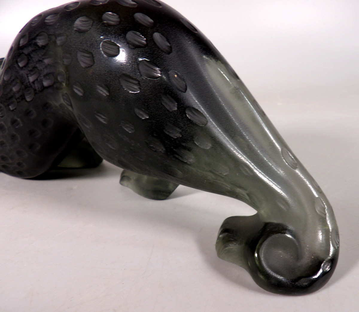 Sculpture de Panthère en Cristal - Grand Modèle "Zeila" - Par LALIQUE FRANCE-photo-5