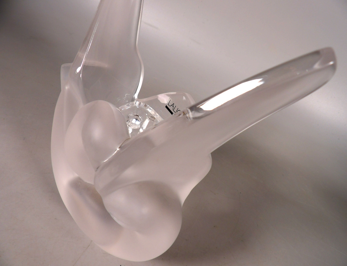 Crystal Pique Fleurs Aux Colombes Vase - -photo-5