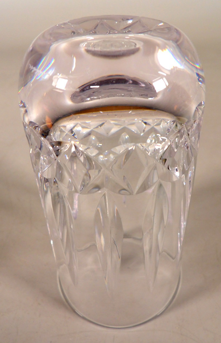 6 Chopes / Verres à Orangeade en Cristal Modèle "Beaugency" par DAUM France-photo-4