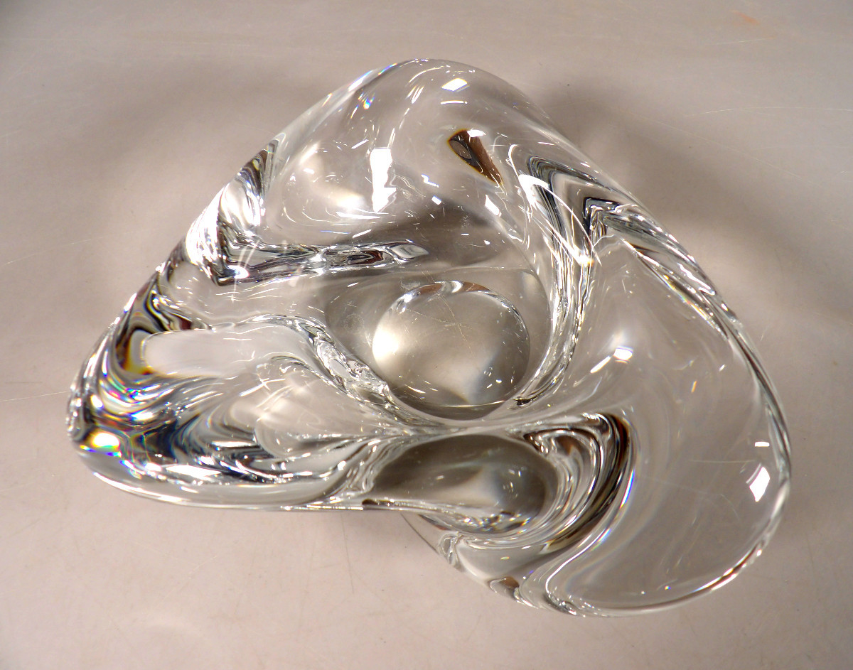 Grand Cendrier / Vide-poche en Cristal par ST LOUIS