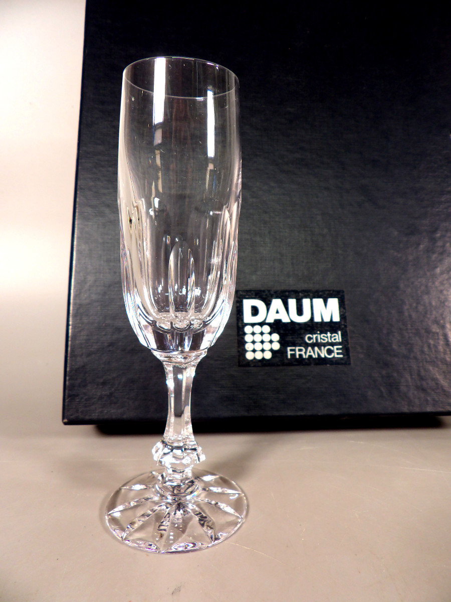 6 Crystal Champagne Flutes Model -photo-2