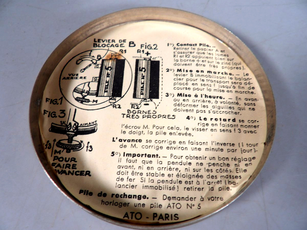 Art Deco-style Ato Electric Clock - By Léon Hatot - 1930-photo-5