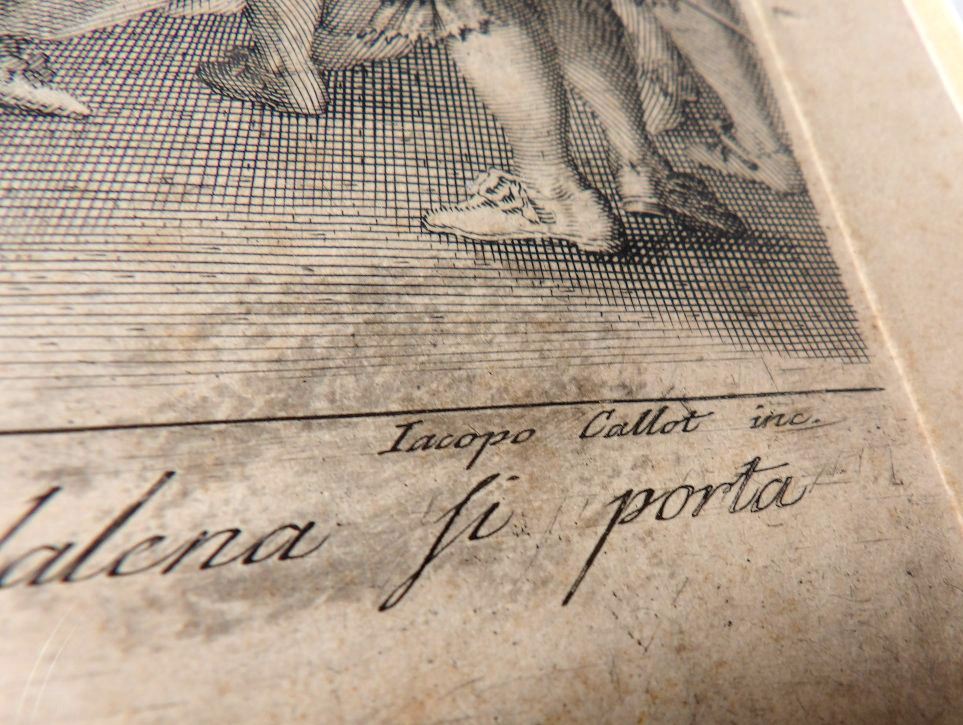 Reproduction d'une Gravure de Jacques CALLOT - "La Grande Duchesse Marie des Jeunes Filles"-photo-4