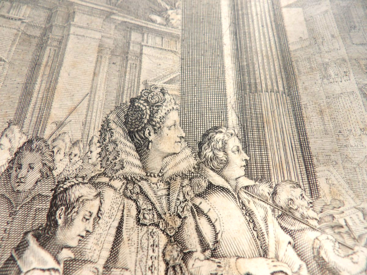 Reproduction d'une Gravure de Jacques CALLOT - "La Grande Duchesse Marie des Jeunes Filles"-photo-3