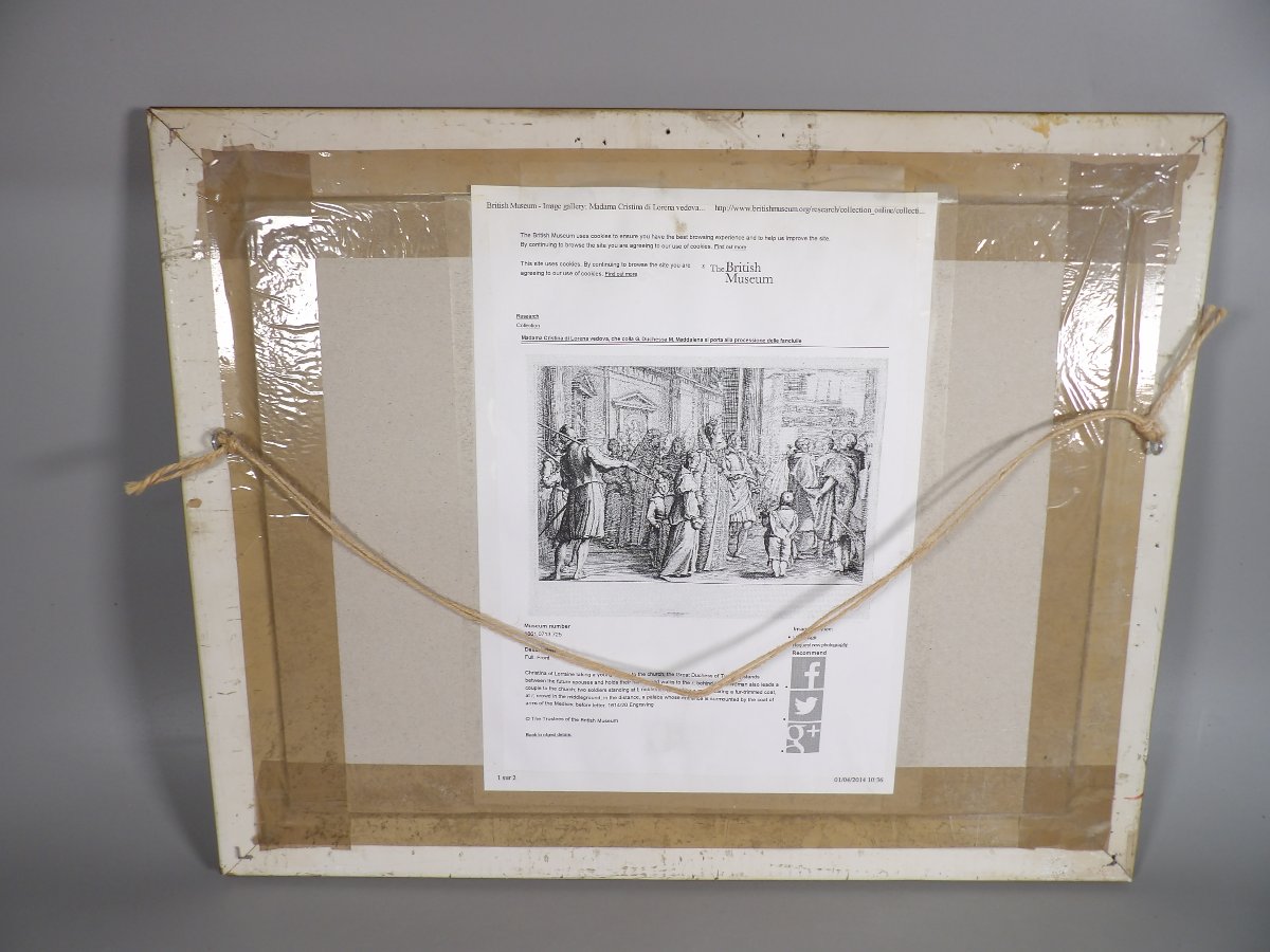 Reproduction d'une Gravure de Jacques CALLOT - "La Grande Duchesse Marie des Jeunes Filles"-photo-7