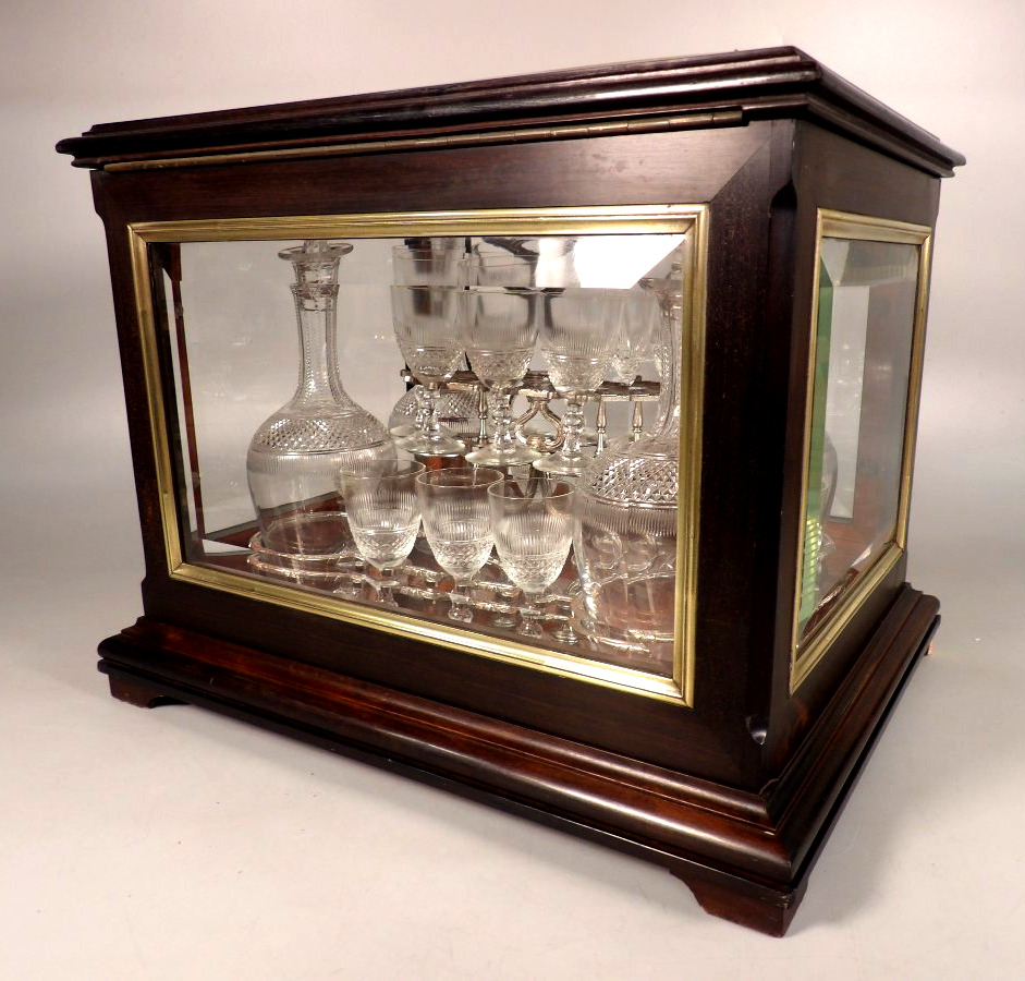 Glass-fronted Liqueur Cabinet With Removable Shelf - Napoleon III Period - By Paul Sormani-photo-2
