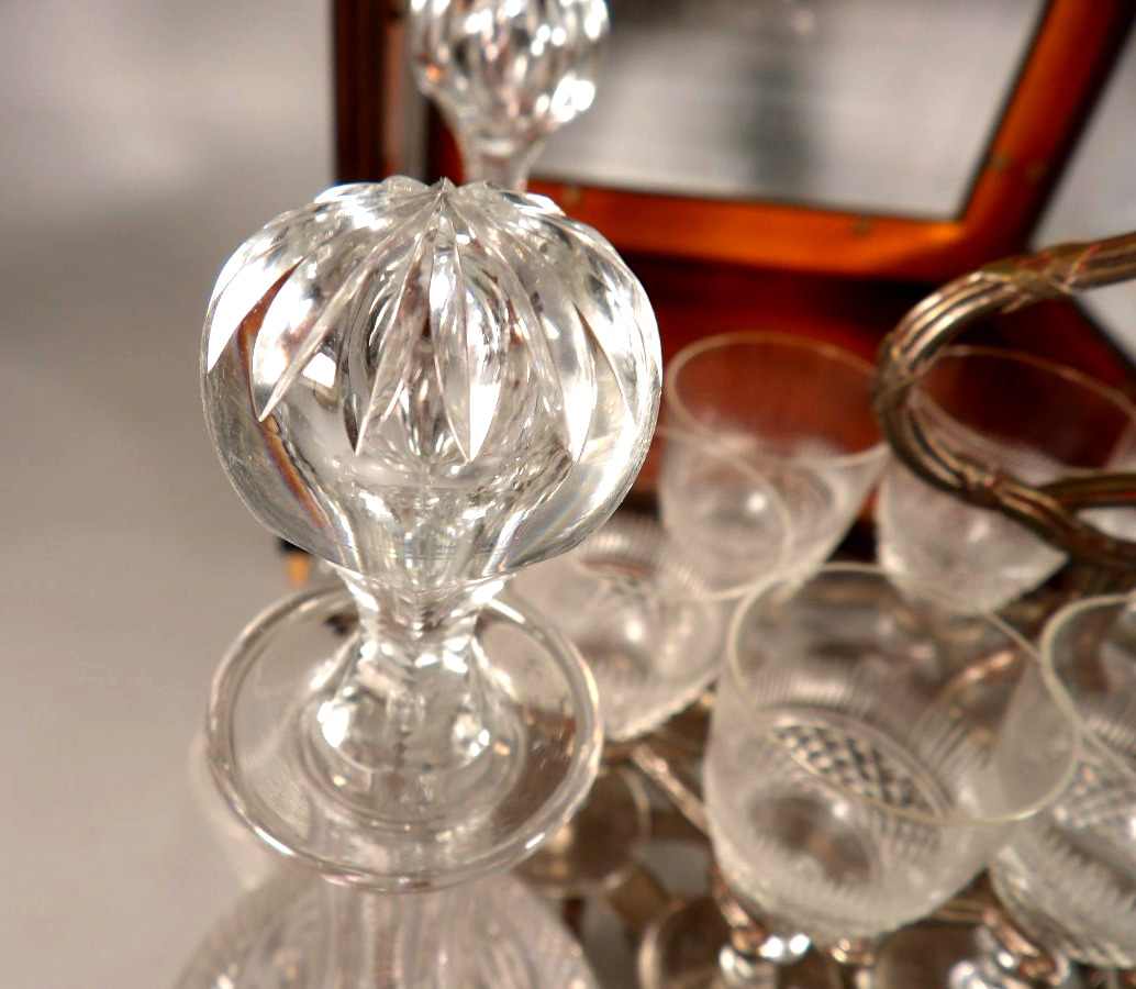 Glass-fronted Liqueur Cabinet With Removable Shelf - Napoleon III Period - By Paul Sormani-photo-3