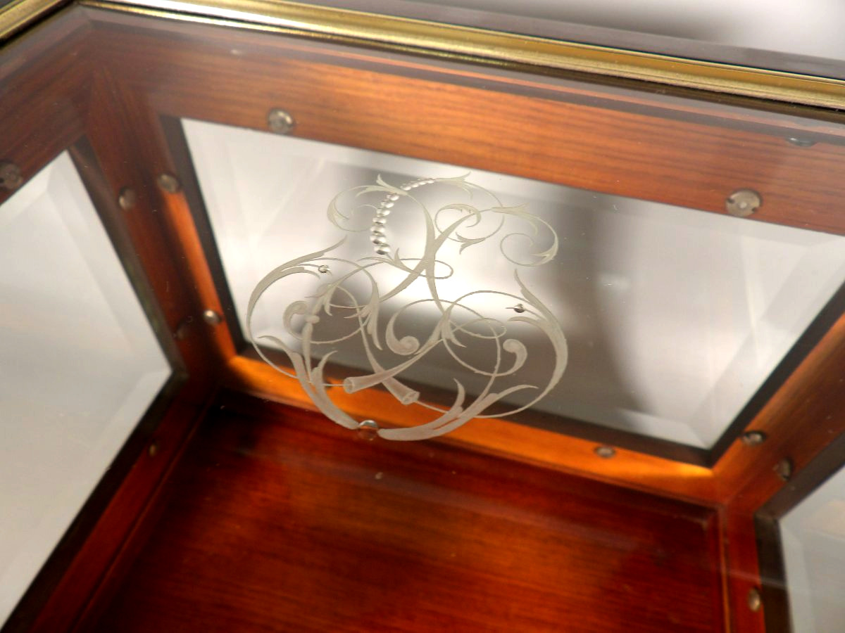 Glass-fronted Liqueur Cabinet With Removable Shelf - Napoleon III Period - By Paul Sormani-photo-6