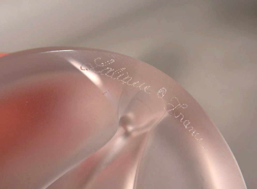 "chrysis" Frosted Crystal Sculpture - By Lalique France-photo-4