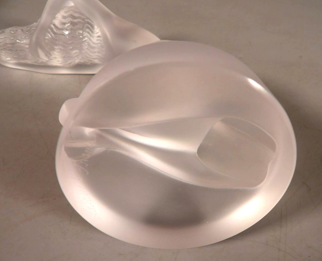 "chrysis" Frosted Crystal Sculpture - By Lalique France-photo-8