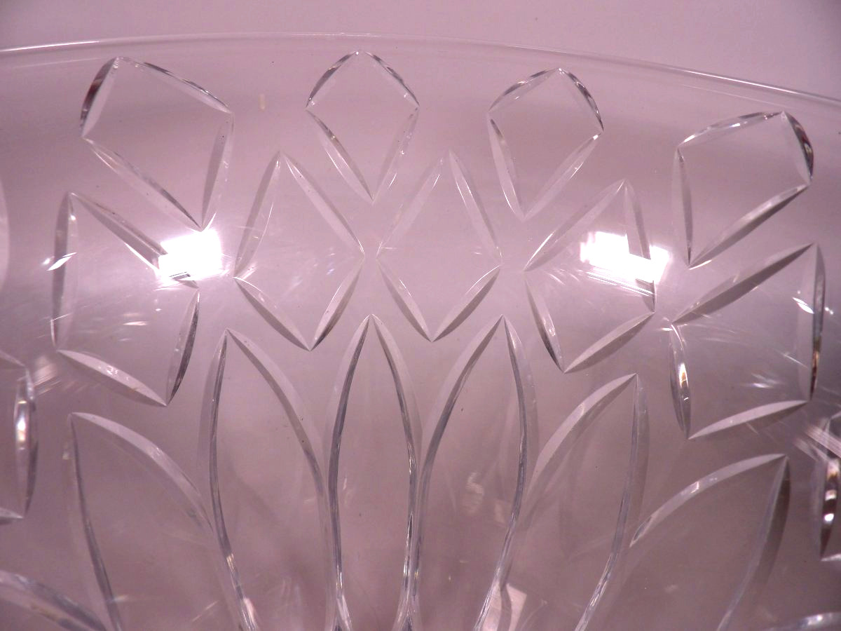 Large Cut Crystal Vase - By Baccarat France-photo-3