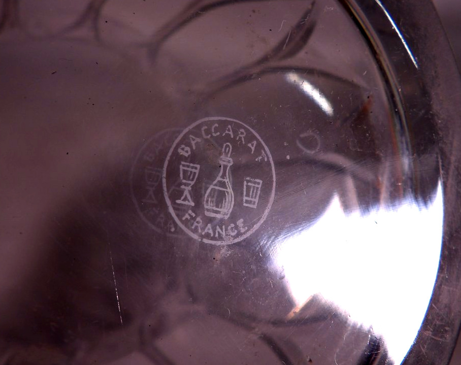 Large Cut Crystal Vase - By Baccarat France-photo-4