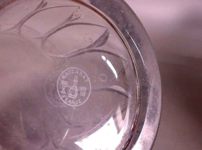 Large Cut Crystal Vase - By Baccarat France-photo-8