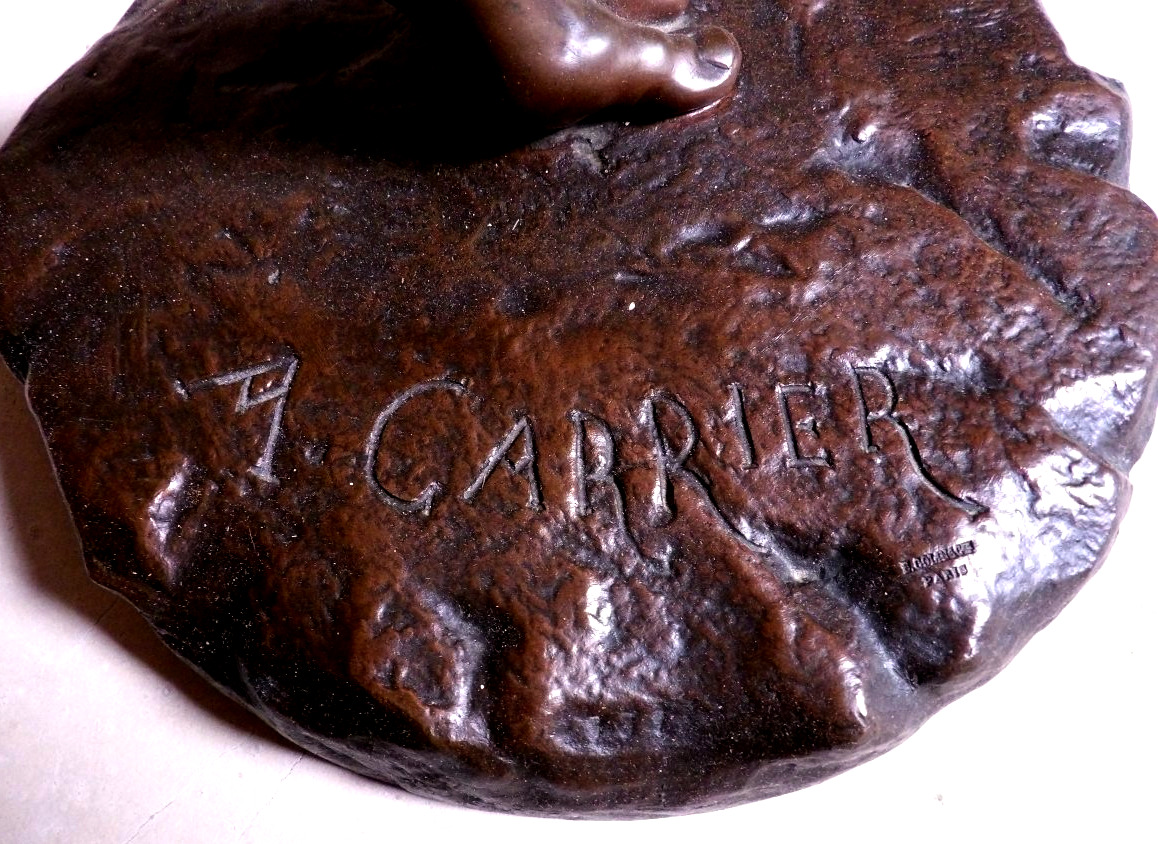 Bronze de la fin du XIXème Siècle "Le Danseur Napolitain" par Albert CARRIER-BELLEUSE-photo-3