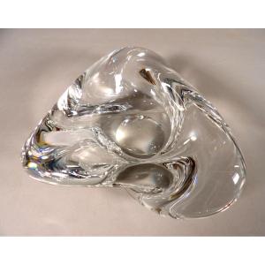 Large Crystal Ashtray / Pocket Opener By St Louis
