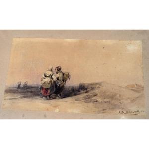 Country Scene By Eduard Hildebrandt - 1842