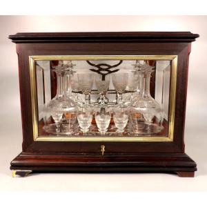Glass-fronted Liqueur Cabinet With Removable Shelf - Napoleon III Period - By Paul Sormani