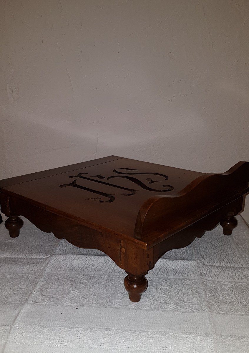 Table Lectern In Walnut Early 19th Time.-photo-3