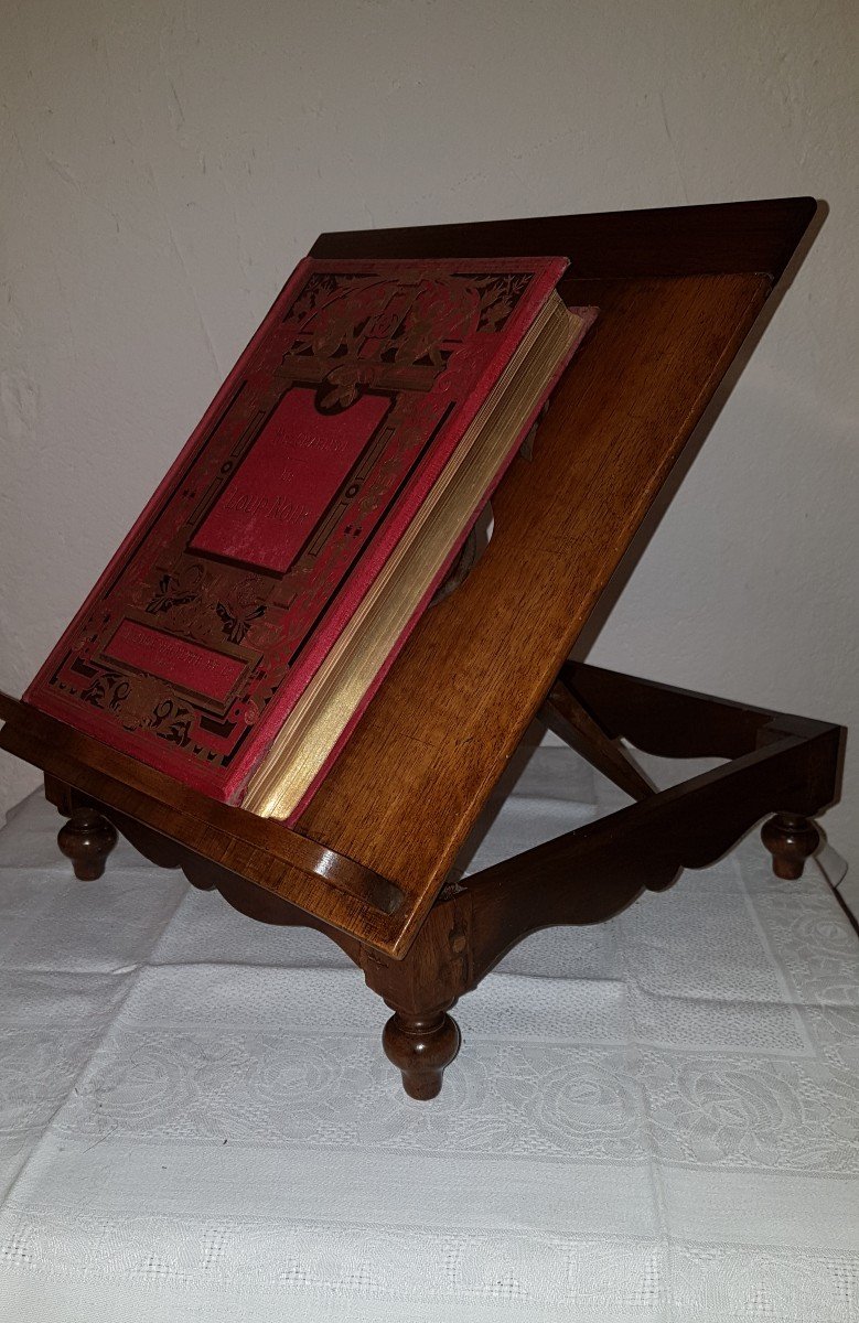 Table Lectern In Walnut Early 19th Time.-photo-8