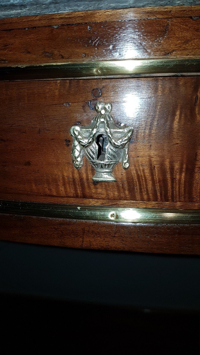 Console Desserte En Noyer - époque 18ème - Louis XVI --photo-2