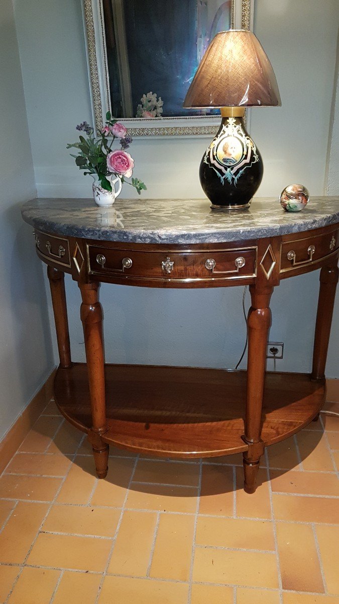 Serving Console In Walnut - 18th Time - Louis XVI -
