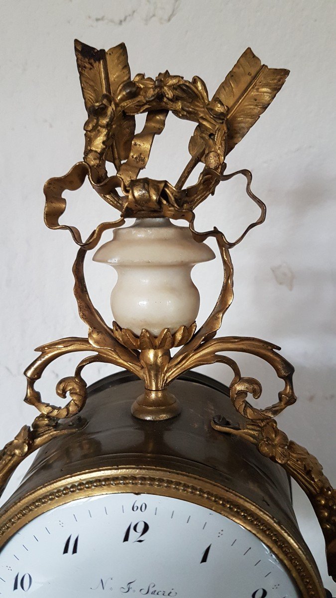 Louis XVI Portico Clock - 18th Time-photo-7