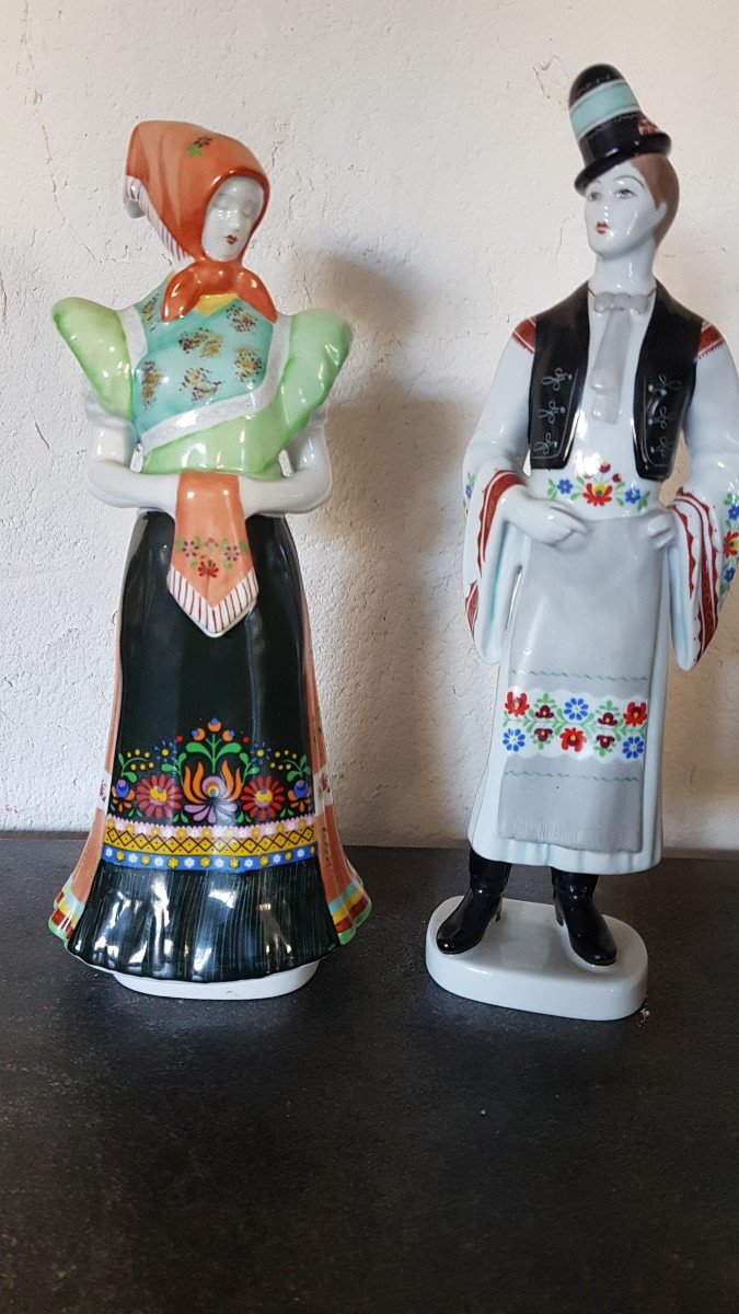 Hollohaza Porcelain Statuettes - Hungary