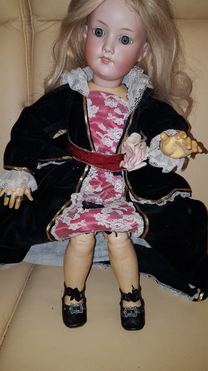 Armand Marseille Porcelain Head Doll-photo-1