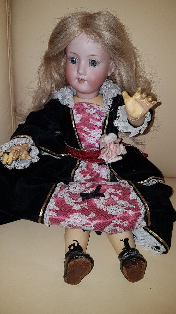 Armand Marseille Porcelain Head Doll-photo-3