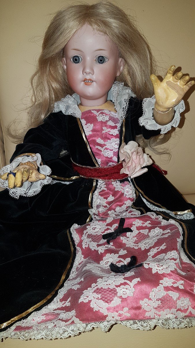 Armand Marseille Porcelain Head Doll-photo-4