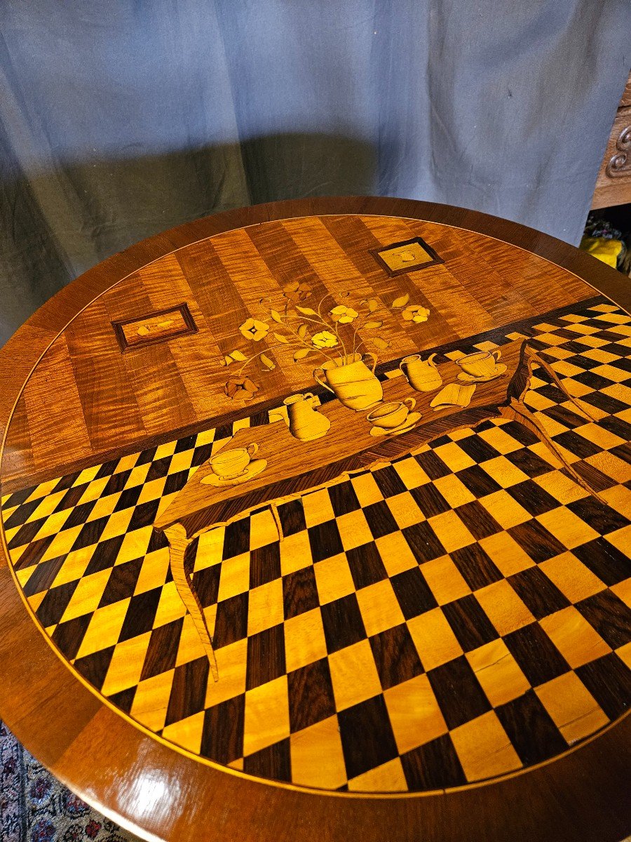 Table De Salon - époque 19ème - Dans Le Goût De Charles Topino-photo-6