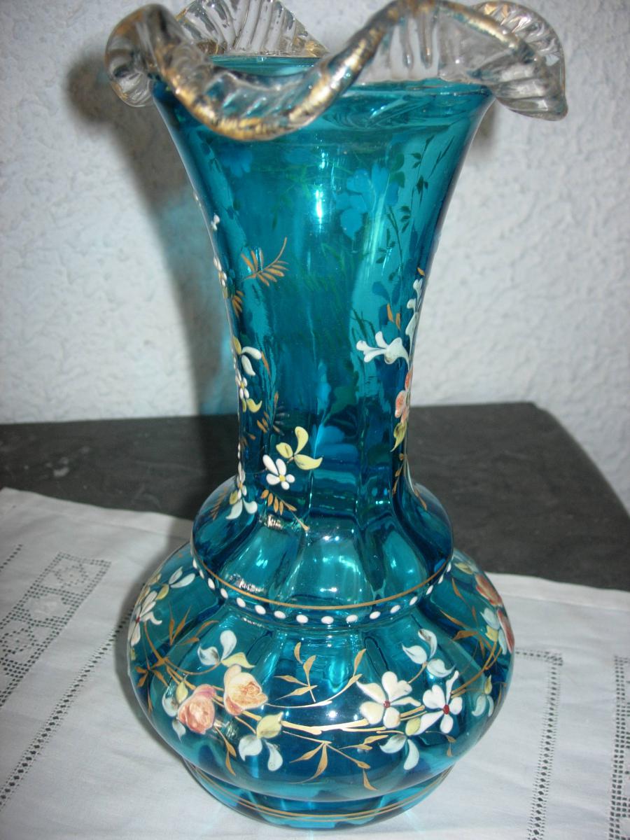 Custom Enamelled Glass Vase-photo-1