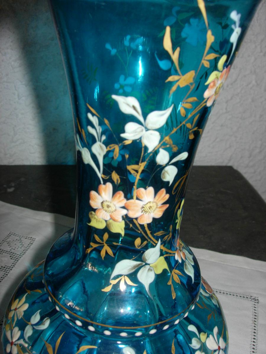 Custom Enamelled Glass Vase-photo-2