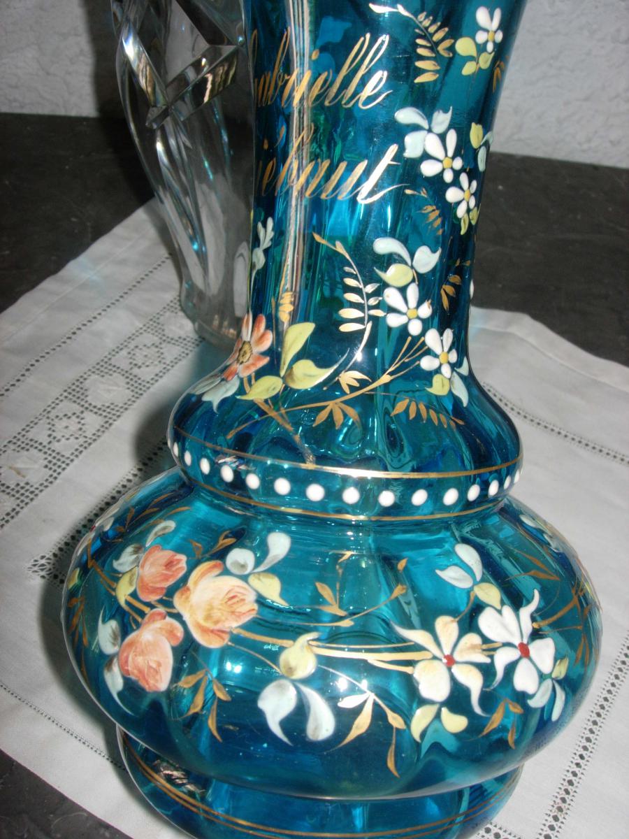 Custom Enamelled Glass Vase-photo-3