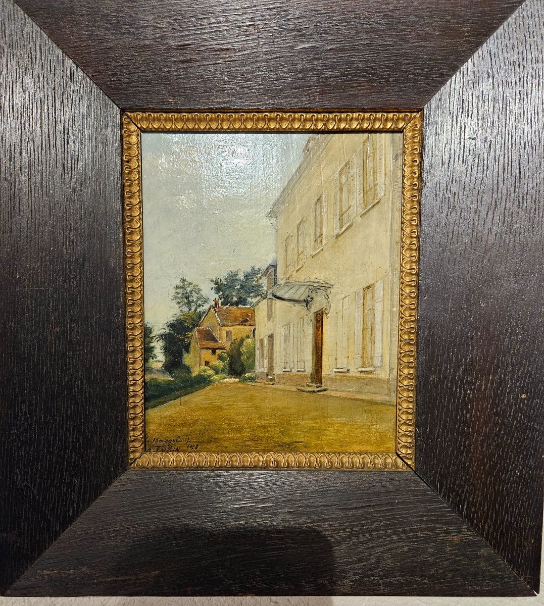 Impressionist Painting By André Turin 1879 - 1964 - "le Boisgeloup"-photo-5