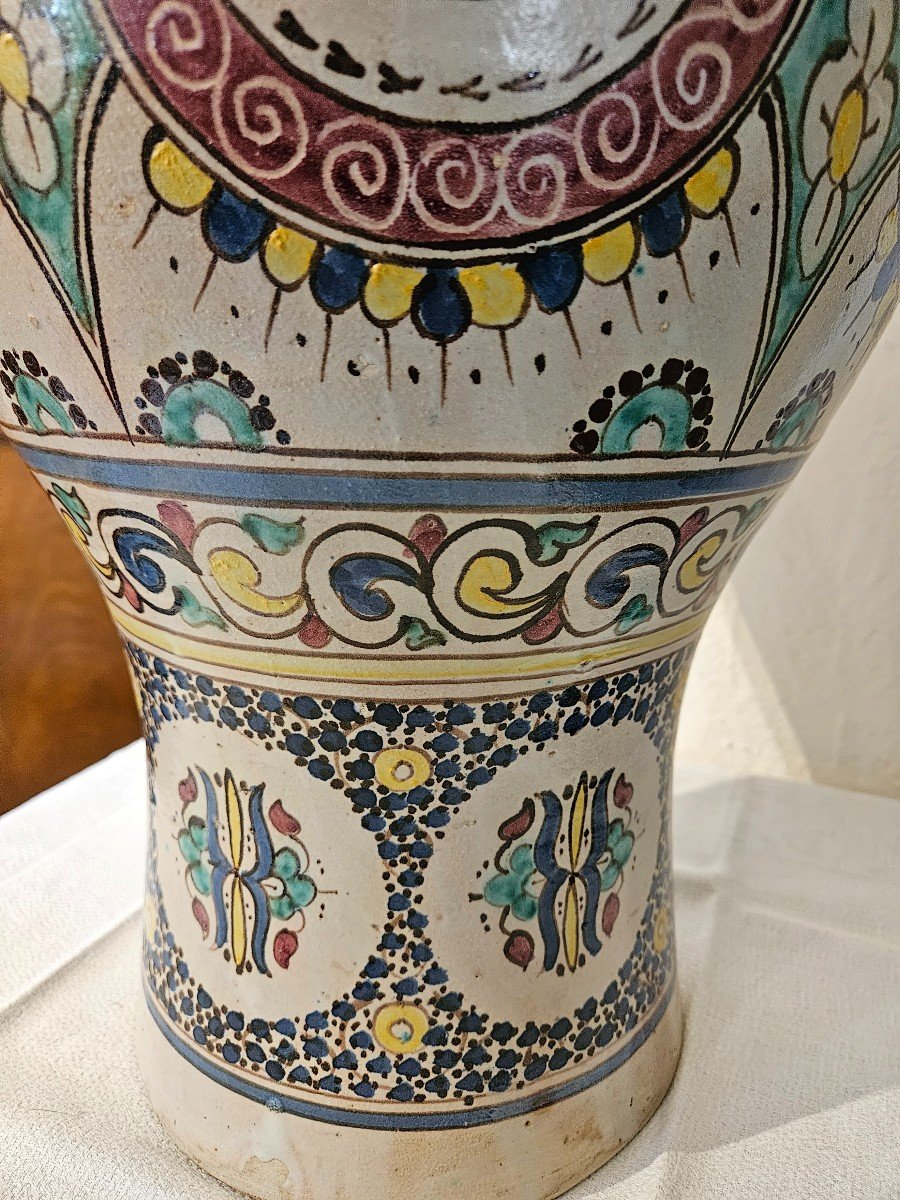 Très Grand Vase Marocain  -  Fès  -  Fin 19ème-photo-2