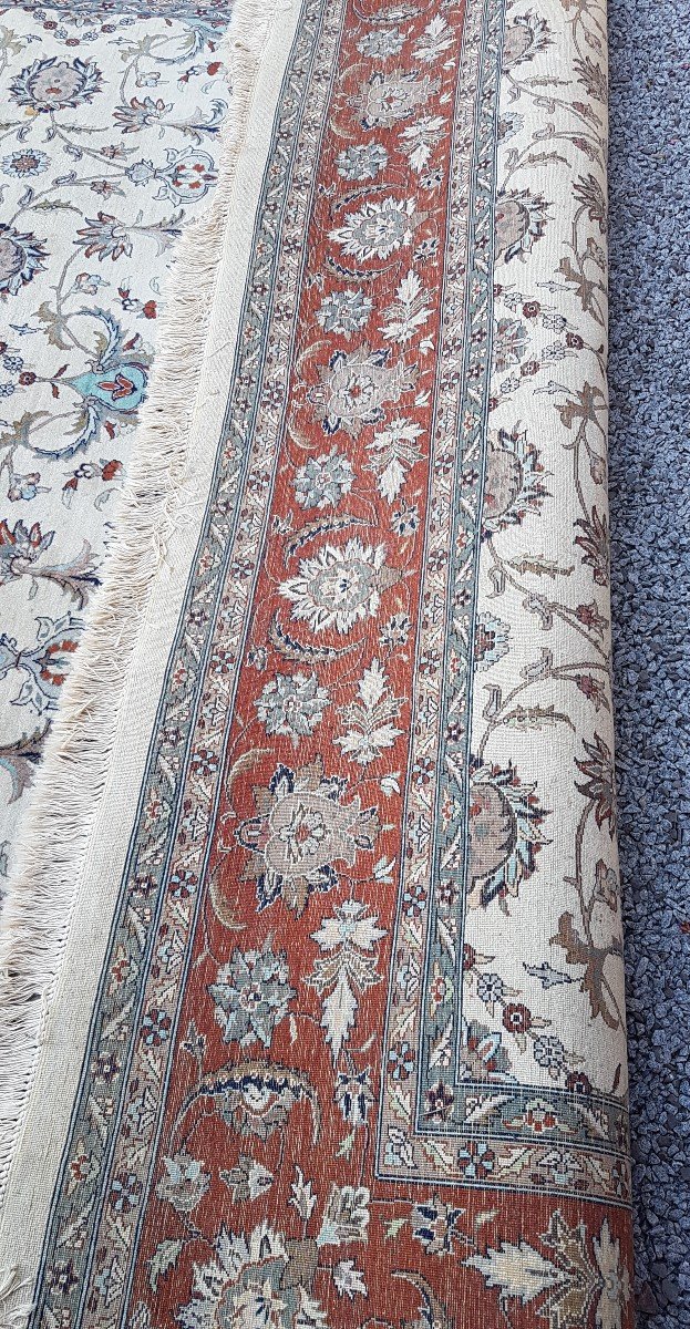 Isfahan Rug - Iran 307cm X 247cm In Wool - Mid 20th-photo-2