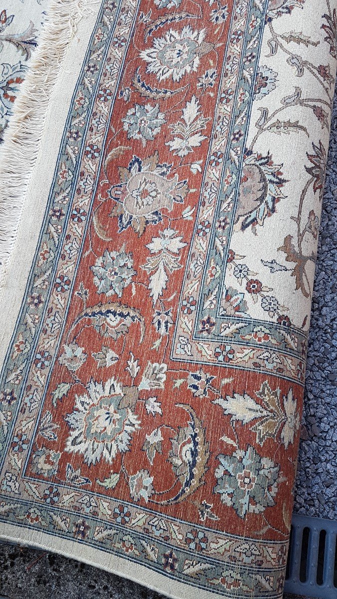 Isfahan Rug - Iran 307cm X 247cm In Wool - Mid 20th-photo-3