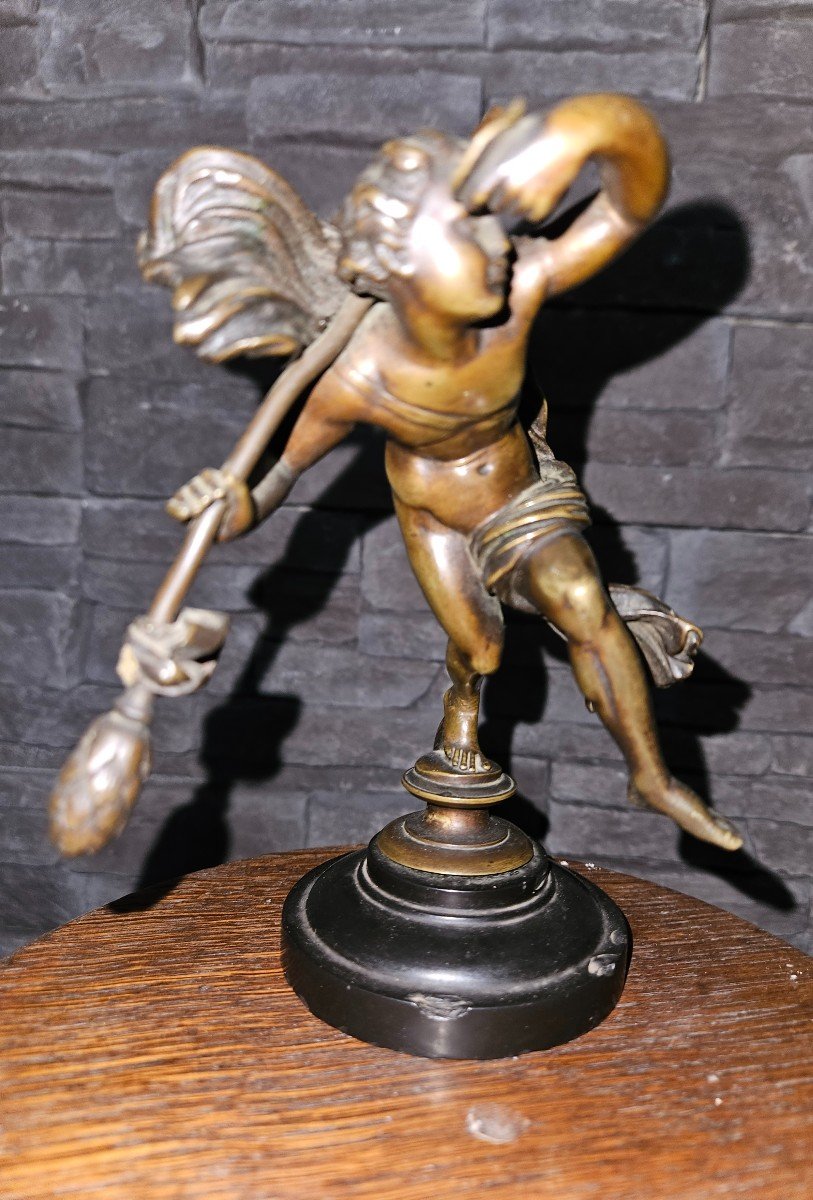 Bronze Sculpture Dancing Bacchus - Late 19th Century --photo-8