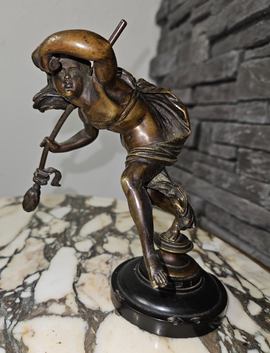 Bronze Sculpture Dancing Bacchus - Late 19th Century -